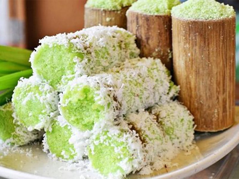 bánh cốm lá dứa