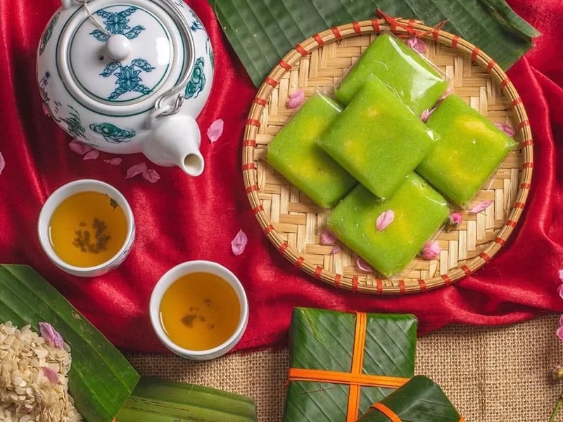 các món ăn kèm bánh cốm