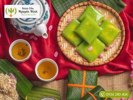 Mua bánh cốm và trà xanh ở đâu?