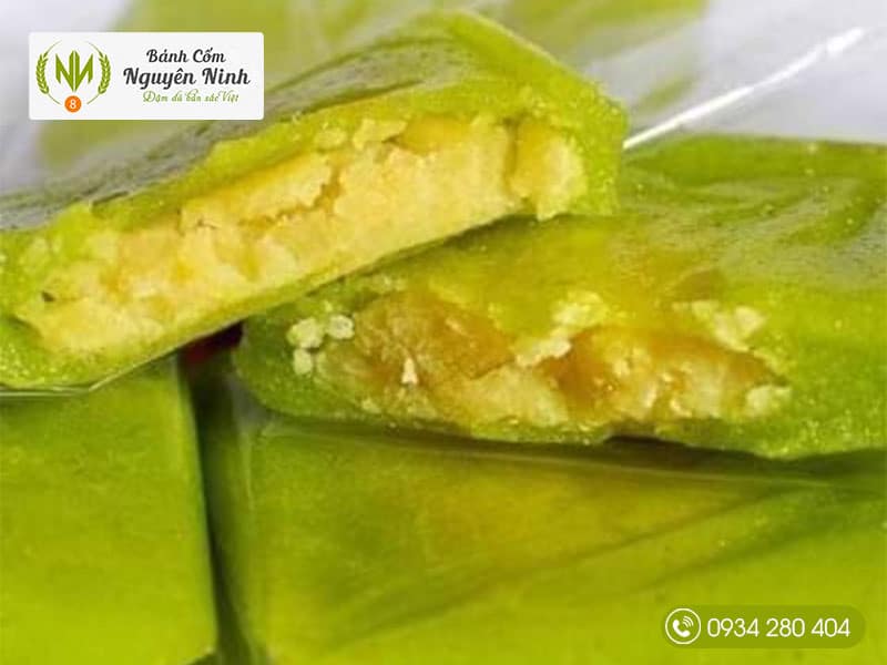 Nguyên liệu làm bánh cốm xanh Nguyên Ninh